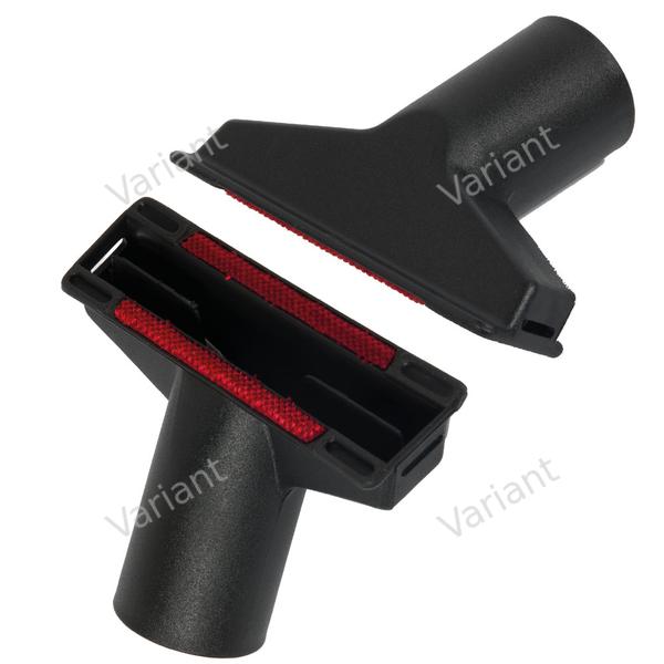 Brosse longue - 35 mm - bandes rouges - adaptateur - 32 mm