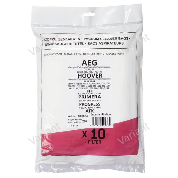 Microfiber - vacuum bags - Aeg, Hoover, FIF - polybag