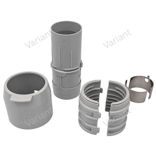 CV Hose wall inlet adaptor Repair kit - grey