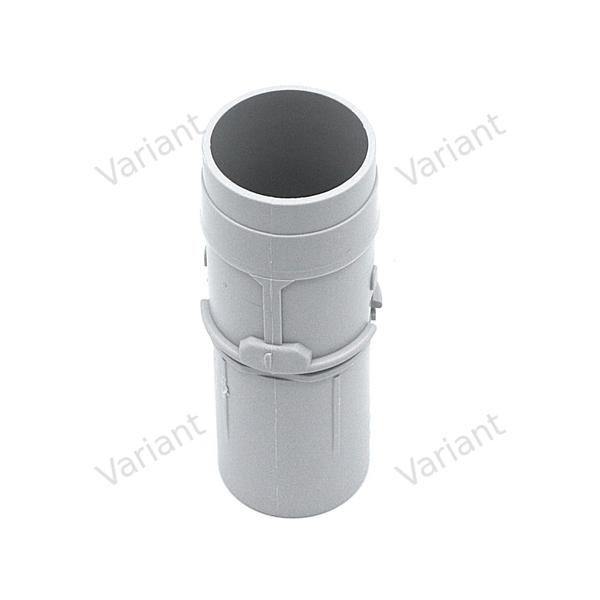 Connector Replacement - Tube - Lectriflex - Grey - Central Vac - 35mm - 1 3/8