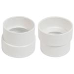 Pipe - adapter - 2" x 1 13/16" - white - Central Vac