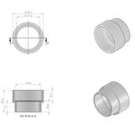 Adapter - Staubeinlass - weiß - Central Vac