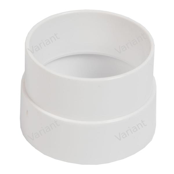 Pipe - adapter - 2" x 50mm - white - Central Vac