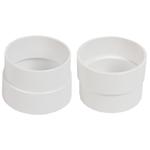 Pipe - adapter - 2" x 50mm - white - Central Vac