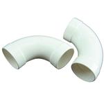 Lange bocht - 90° - mof/mof - wit - Central Vac - ECONOMY