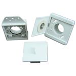Inlet valve - square cap/montage plate/plaster plate - Central Vac