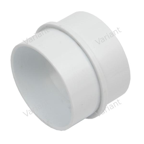 Coupler - spigot/spigot - white - Central Vac