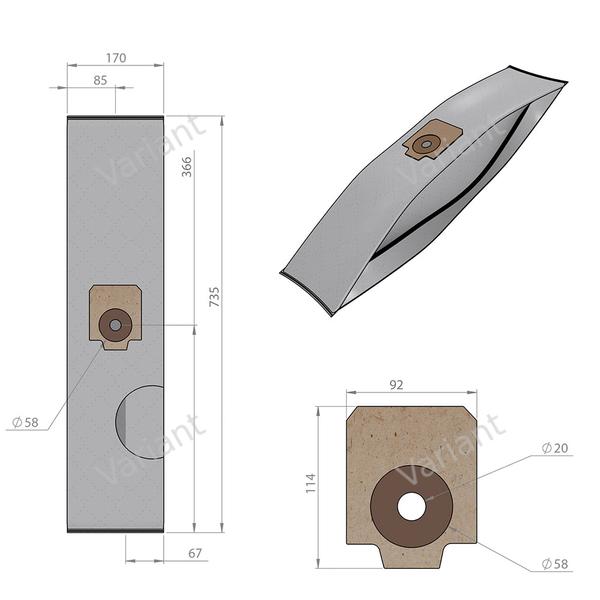 Mikrofaser - staubsaugerbeutel - Electrolux, Nilfisk - polybeutel