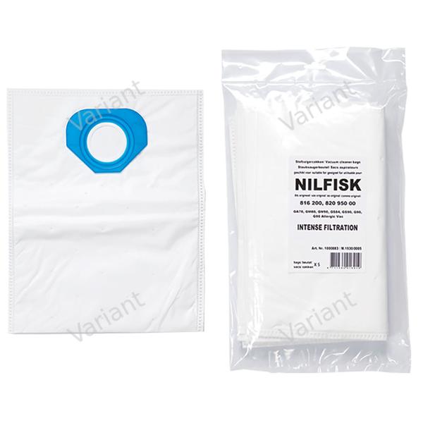 Microfiber - vacuum bags - Nilfisk - polybag