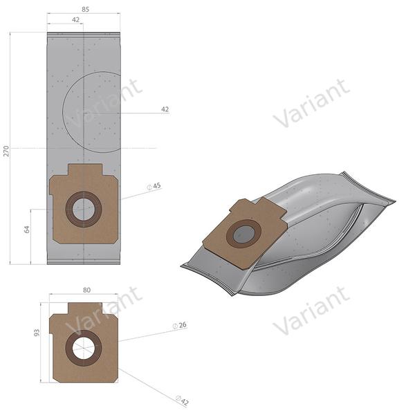 Microfiber - stofzuigerzakken - Aeg, Electrolux - polybag