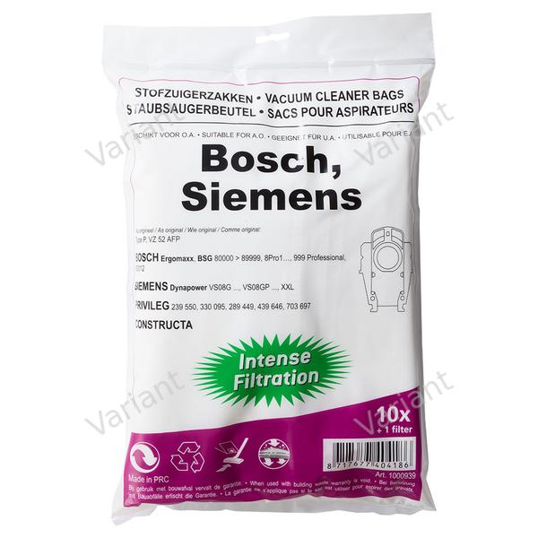 Microfiber - vacuum bags - Bosch, Siemens, Privileg - polybag