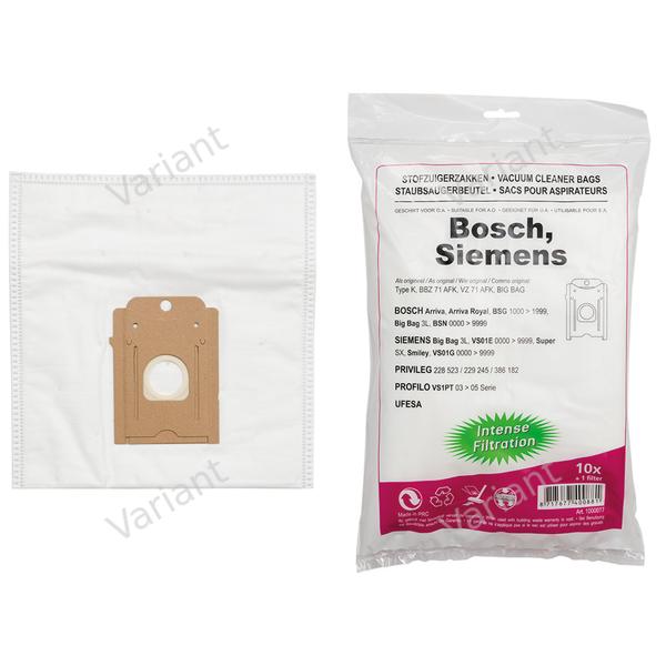 Microfiber - vacuum bags - Bosch, Siemens - polybag