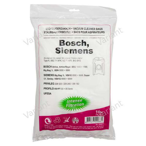 Microfiber - vacuum bags - Bosch, Siemens - polybag