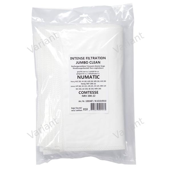 Microfiber - vacuum bags - Comtesse, Numatic - polybag