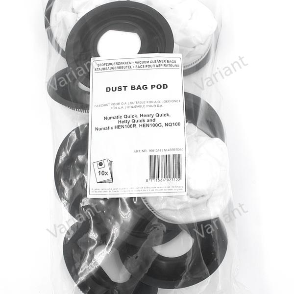 Dust bag POD suitable for Numatic Quick - 10 pods