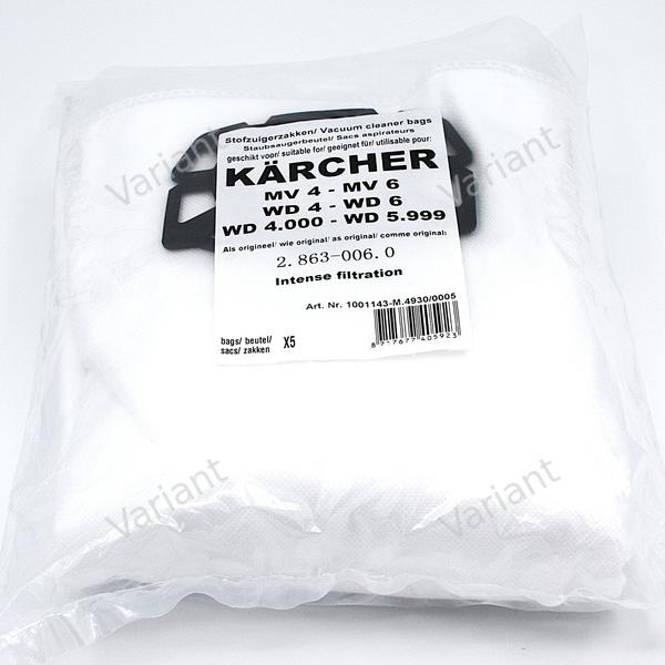 Sacs d'aspirateur - microfibre - Kärcher - poly-sac