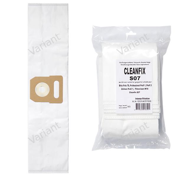 Microfiber - vacuum bags - Cleanfix, Zelmer - polybag