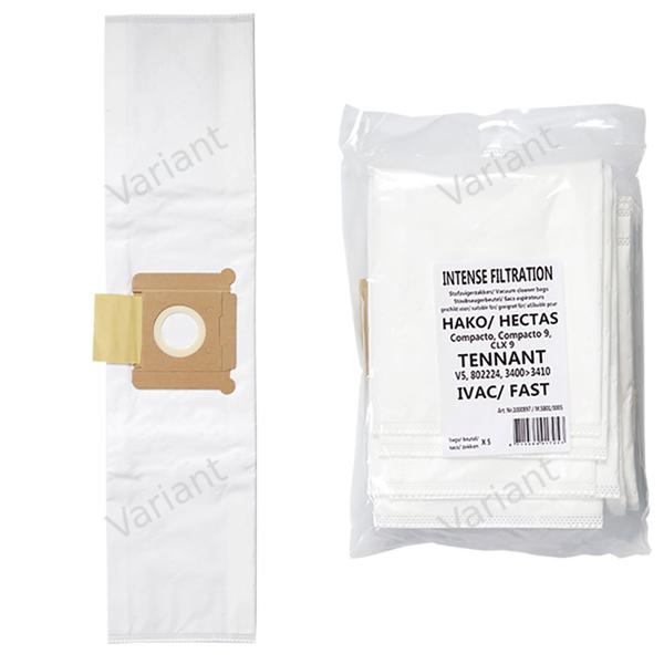 Microfiber - vacuum bags - Hako, Tennant, Ivac - polybag