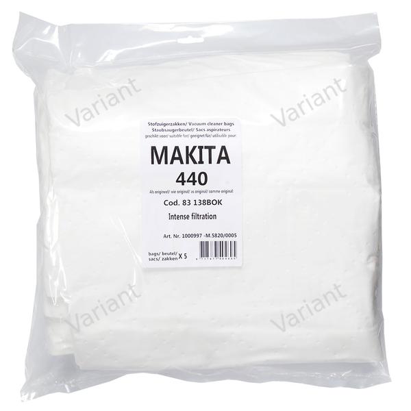 Microfiber - vacuum bags - Makita 440 - polybag