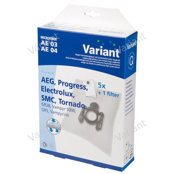 Microfiber - vacuum bags - Aeg, Acec, Volta - Variant - box