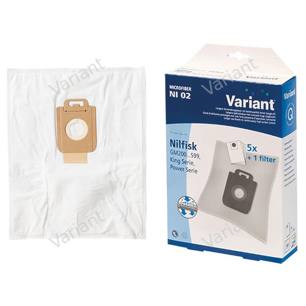 Microfiber - vacuum bags - Nilfisk - Variant - box