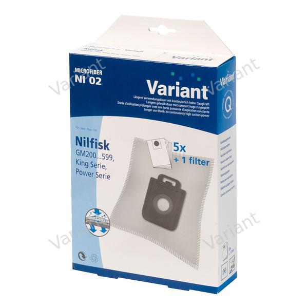 Microfiber - vacuum bags - Nilfisk - Variant - box