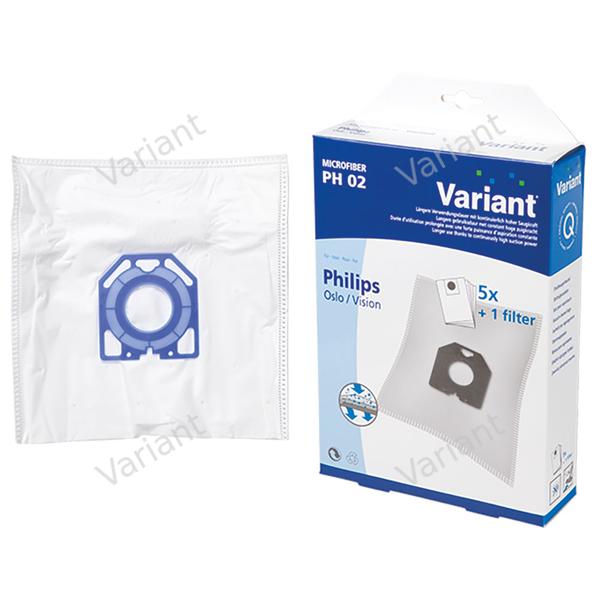 Microfiber - vacuum bags - LG, Philips - Variant - box