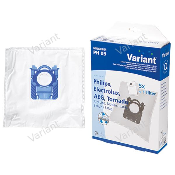 Microfiber - vacuum bags - philips, Aeg, Electrolux - Variant - box