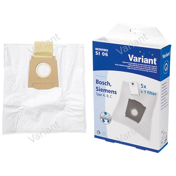 Microfiber - vacuum bags - Bosch, Siemens - Variant - box