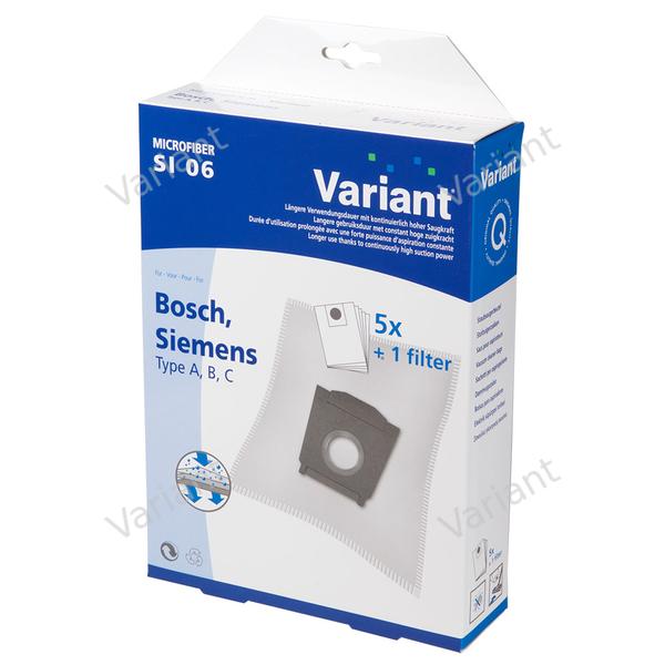 Microfiber - vacuum bags - Bosch, Siemens - Variant - box