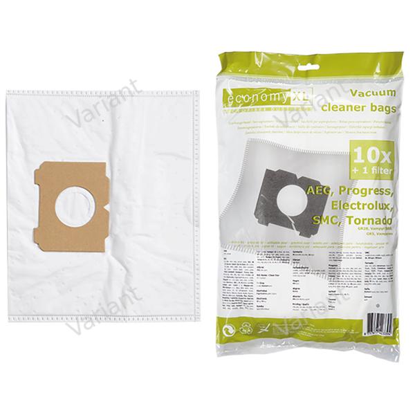 Economy XL - Microfiber - vacuum bags - Aeg, Progress, Tornado - polybag