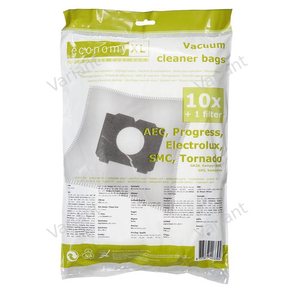 Economy XL - Microfiber - vacuum bags - Aeg, Progress, Tornado - polybag