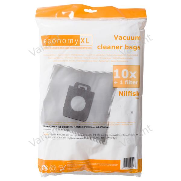 Economy XL - Microfiber - vacuum bags - Nilfisk - polybag