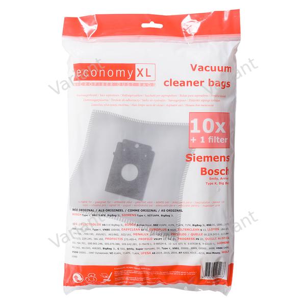 Economy XL - Microfiber - vacuum bags - Bosch, Siemens - polybag