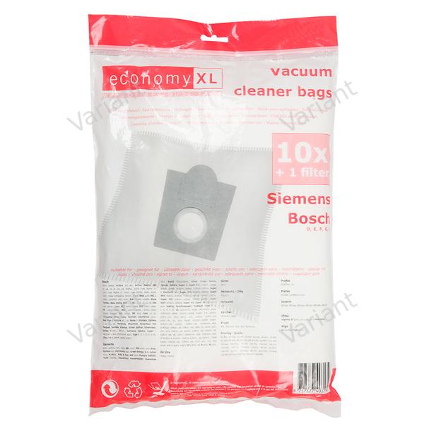 Economy XL - Microfiber - vacuum bags - Bosch, Siemens - polybag