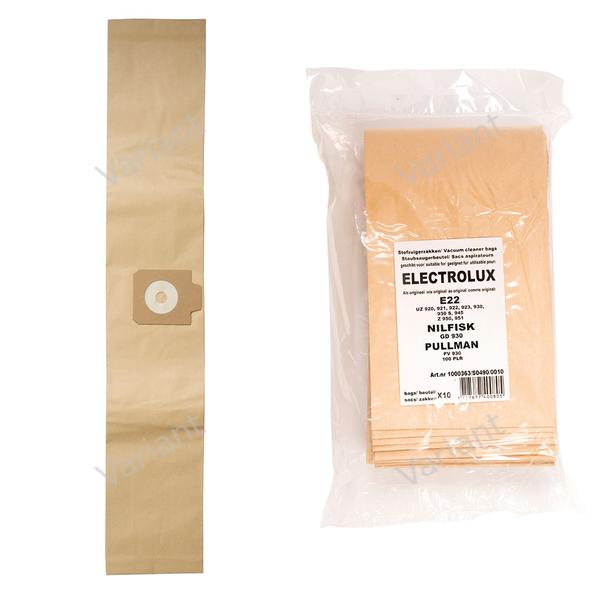 Paper - vacuum bags - Electrolux, Nilfisk - polybag