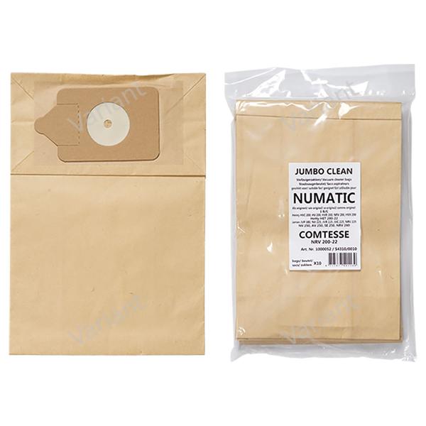 Paper - vacuum bags - Comtesse, Numatic - polybag