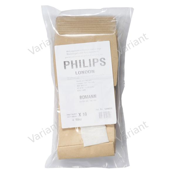 Paper - vacuum bags - Bomann, Philips - polybag