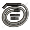 Universal vacuum cleaner hose silver 1.8m for all vacuum cleaners with inside hose diameter 32/35/38mm and tube 32/35mm