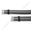 ELFLEX 32mm silver vacuum hose 2.2m + 2 click sets